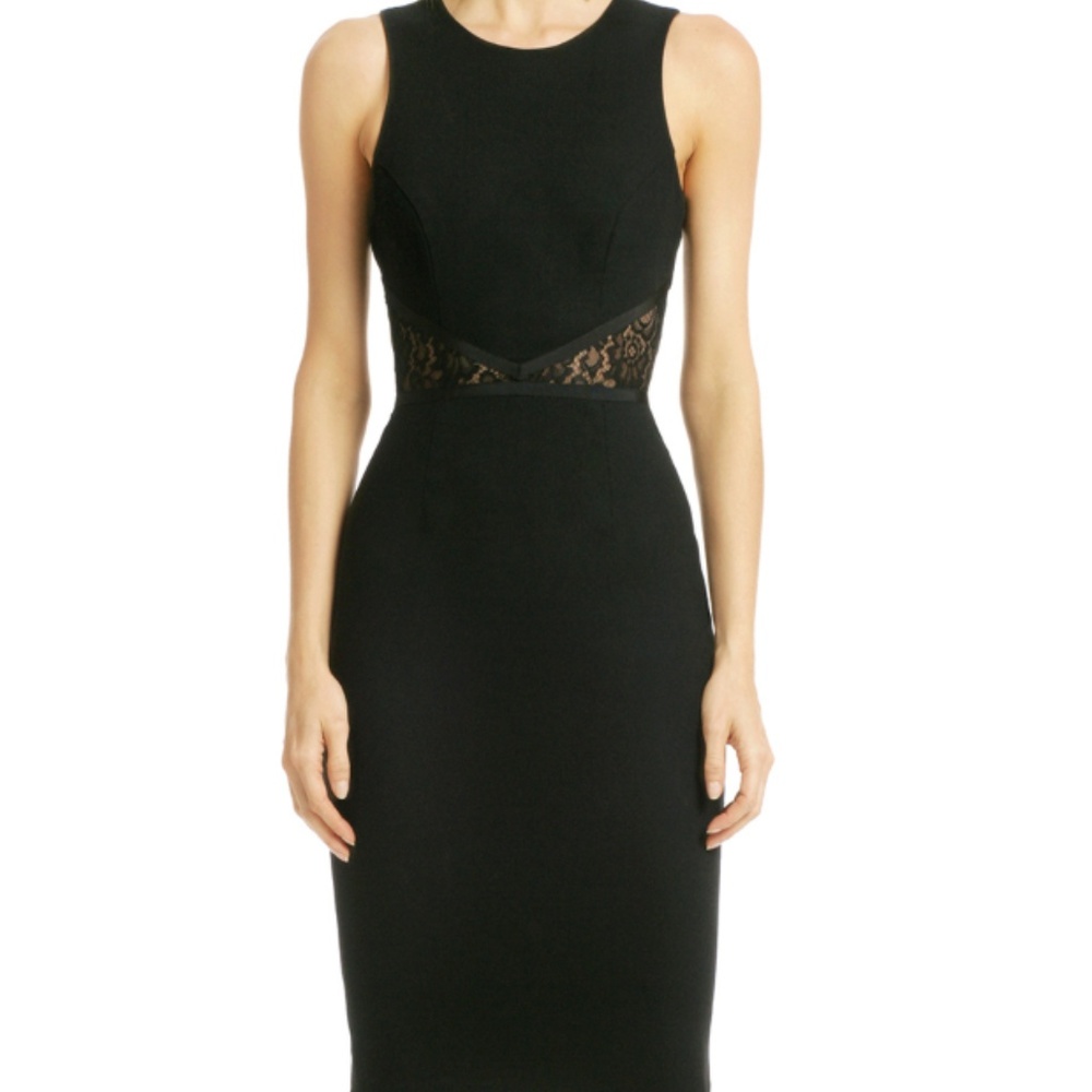 NHA KHANH BLACK OPEN BACK COCKTAIL DRESS
